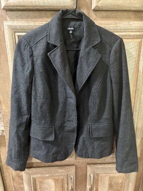 Rafaella Charcoal Gray Tailored Blazer Jacket